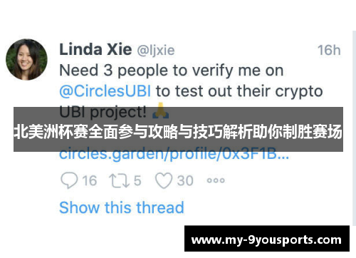 北美洲杯赛全面参与攻略与技巧解析助你制胜赛场